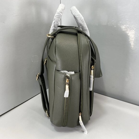 Ayla & Co “Ayla” Diaper Bag – Olive – Convertible Backpack/Crossbody - Picture 6 of 8